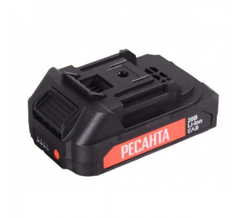 Дрель-шуруповерт аккумуляторная Ресанта ДА-20-2ЛК-БП 75/14/15