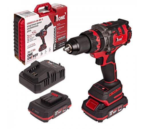 Дрель акк.ударная бесщ. NUMBER ONE CDI 20/2.0- IN-BR-S