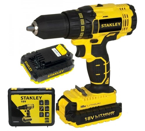 Дрель аккумуляторная STANLEY SCD 20 S2K