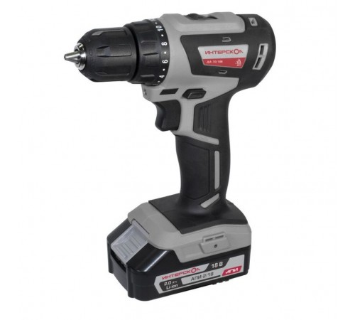 Дрель аккумуляторная Интерскол ДА-10/18В+набор 24 пр. 709.1.2.74