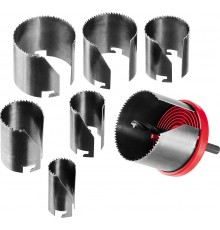 29593-Н7-42 Набор ЗУБР: Пила сегментная наборная по дереву 26-63/42мм, 7 пр.