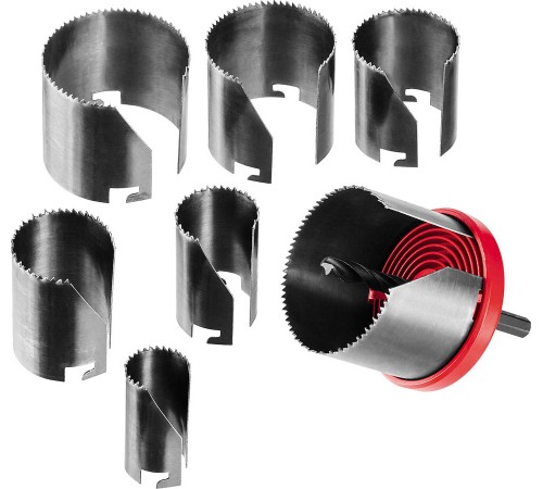 29593-Н7-42 Набор ЗУБР: Пила сегментная наборная по дереву 26-63/42мм, 7 пр.