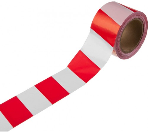 12241-75-150 Сигнальная лента STAYER Master, красно-белый цвет, 75мм х 150м