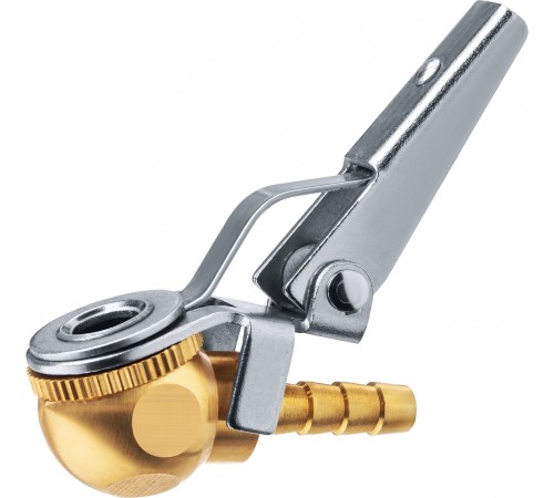 64928-06 Переходник штуцер ЗУБР Профессионал елочка 6мм- наконечник угловой для накачки шин