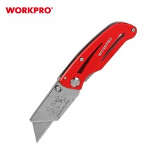 WP211003 Нож WORKPRO алюминиевый, строительный, складной 155/95х35х17мм 