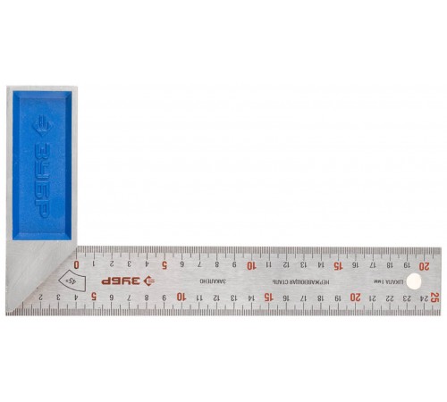 34393-25 Угольник ЗУБР Профессионал столярный усиленный, 250мм