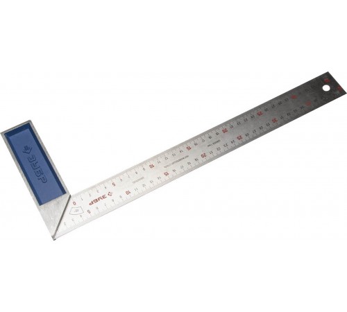 ЗУБР 400 х 37 х 1 мм, нержавеющее полотно, угольник столярный 34393-40