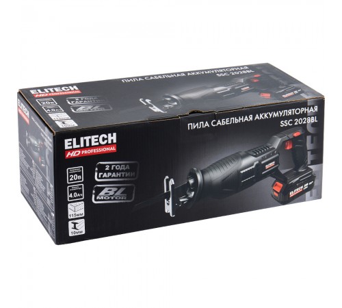 Пила сабельная аккумуляторная ELITECH SSC 2028BL Е2206.027.01