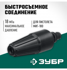 70404-180 Насадка грязевая фреза ЗУБР для пистолета МИГ-180