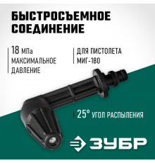 70408-180 Насадка ЗУБР для пистолета МИГ-180 угловая