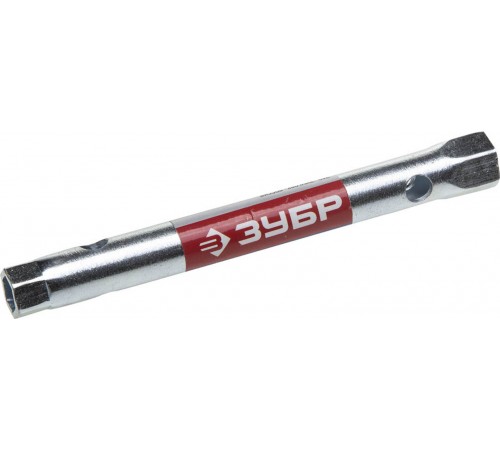 27162-08-10 Ключ торцовый ЗУБР МАСТЕР трубчатый  двусторонний прямой, 8х10 мм