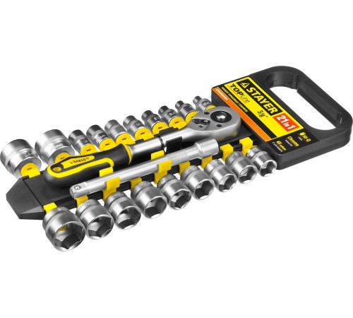 STAYER  RSS 21M, 21 предм., (3/8"), набор торцовых головок (27752-H21)