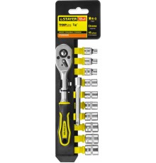 STAYER  RSS 12S, 12 предм., (1/4"), набор торцовых головок и бит-головок (27754-H12)