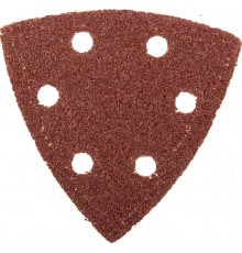 ЗУБР Р40, 6 отверстий, 93 х 93 х 93 мм, 5 шт., треугольник шлифовальный универсальный на велкро основе 35583-040