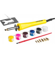 45220 Прибор для выжигания STAYER "MASTER" с набором насадок 7шт и красками