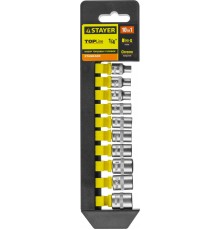 STAYER  RSS 10S, 10 предм., (1/4"), набор торцовых головок (27758-H10)