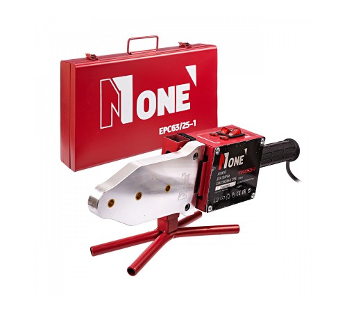 EPC63/25-1 NUMBER ONE Паяльник для пластиковых труб 2500Вт, 6 насадок, кейс
