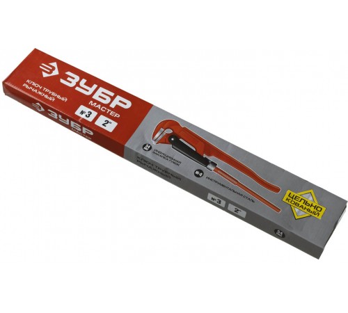27314-3 Ключ трубный ЗУБР Мастер-90, №3, прямые губки