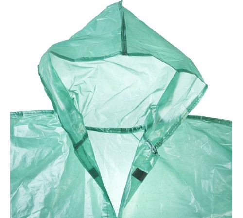 11610 Плащ-дождевик STAYER полиэтиленовый, зеленый цвет, S-XL