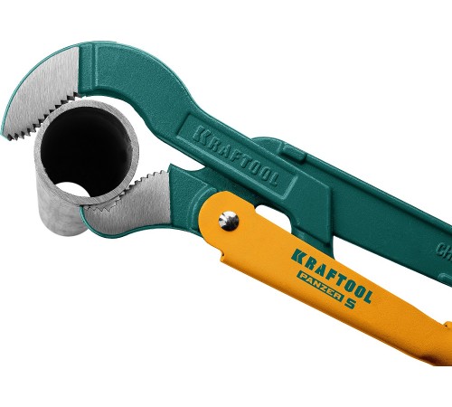 2733-20_z02 Ключ трубный KRAFTOOL PANZER-S №3, изогнутые губки