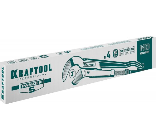 2733-30_z02 Ключ трубный KRAFTOOL PANZER-S №4, изогнутые губки