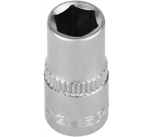 ЗУБР 1/4", 7 мм, Cr-V сталь, хромированная, торцовая головка 27715-07