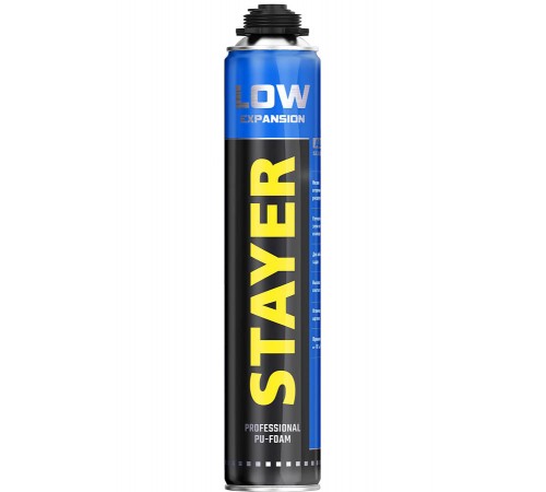 41136 Пена монтажная STAYER Low Expansion, пистолетная всесезонная, 750 мл
