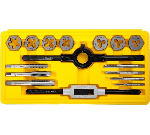 28010-H16_z01 Набор метчиков и плашек STAYER Maxcut 16 предметов