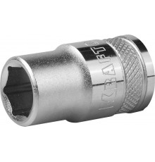 27805-13_z01 Торцовая головка KRAFTOOL INDASTRIE QUALITAT хромосатинированная 1/2, Cr-V, FLANK, 13мм