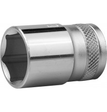 27805-19_z01 Торцовая головка KRAFTOOL INDASTRIE QUALITAT хромосатинированная 1/2, Cr-V, FLANK, 19мм