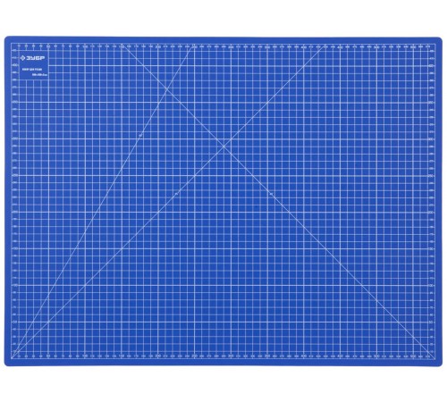 09901 Коврик Зубр Эксперт непрорезаемый 3мм, цвет синий, 600х450мм