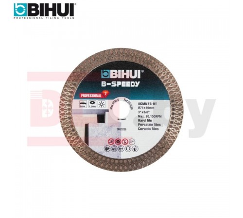 Алмазный диск BIHUI Mini Mesh, 76х1,2х10 мм, арт.AGMN76-BT