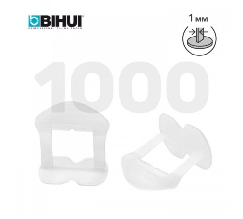Зажим для системы выравнивания плитки (СВП) BIHUI 1 мм, 1000 шт. в упак., арт.BLS11K