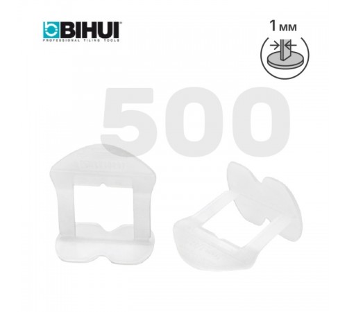 BLS1500 Зажим для системы выравнивания плитки BIHUI 1мм, 500шт.