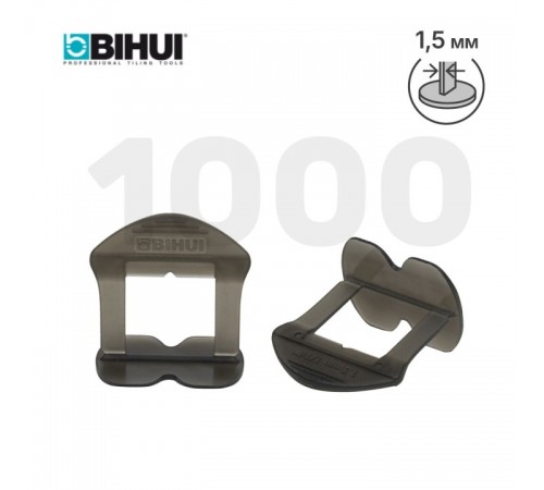 Зажим для системы выравнивания плитки (СВП) BIHUI 1,5 мм, 1000 шт., арт.BLS21K