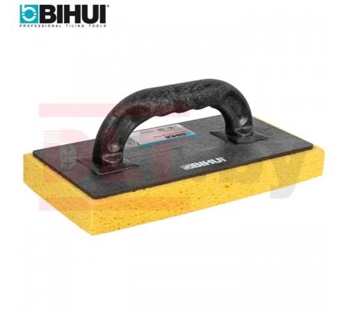 Губка строительная c ручкой для затирки BIHUI 280*140*30мм, целлюлозная, цельная, арт.CFCSW11