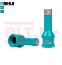 Коронка алмазная по керамограниту BIHUI, 14мм (вакуумная пайка), арт.DBDF14