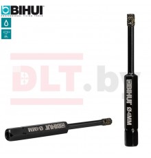 Алмазная коронка по стеклу и керамике BIHUI (гальваническая алмазная коронка), 4мм, арт.DBW04