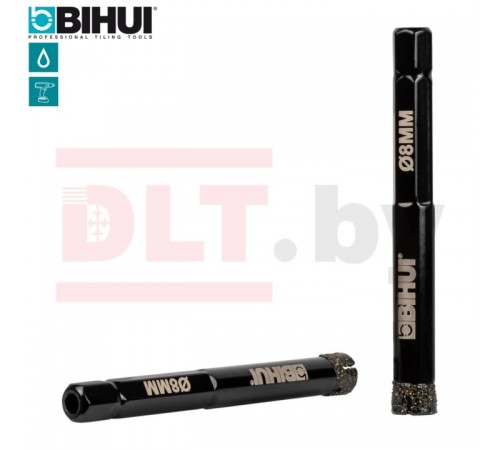 DBW08 Коронка алмазная по керамограниту BIHUI 8мм