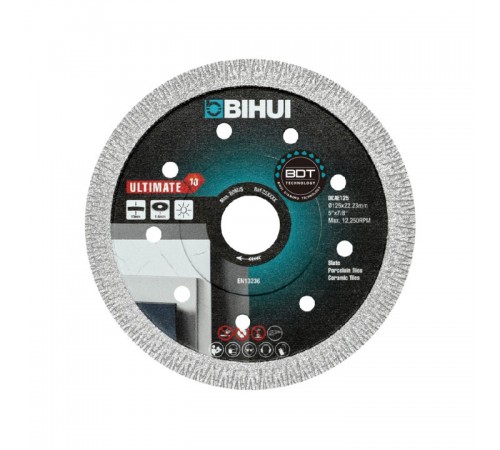 Алмазный диск BIHUI Ultimate (вакуумная пайка) 125х1,4мм, арт.DCAE125