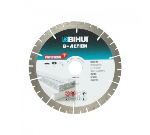Диск алмазный BIHUI,130х1,8х20мм, арт.DCBS130