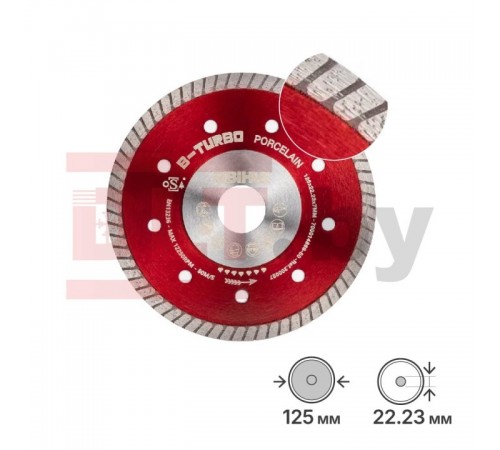 DCDT125 Диск алмазный BIHUI HERD TILES красный 125 мм