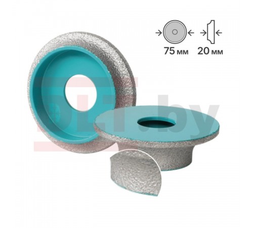 DGV320 Диск для скругления плитки BIHUI O75мм, толщина 20мм, #50/60