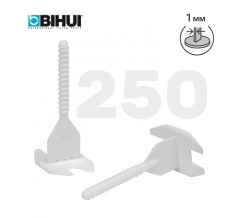 Зажим для системы выравнивания плитки (СВП) BIHUI SL1250, 1 мм (250 шт.)