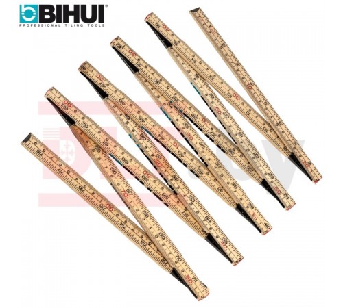 Складной деревянный метр BIHUI 1 м, арт.TFR10