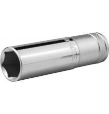 27807-19_z01 Торцовая головка KRAFTOOL INDASTRIE QUALITAT хромосатинированная 1/2, Cr-V, FLANK, 19мм