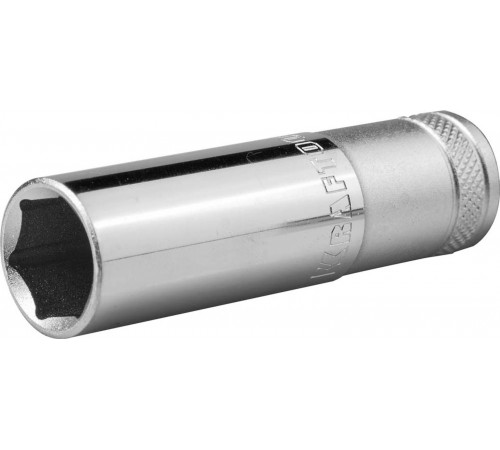 27807-19_z01 Торцовая головка KRAFTOOL INDASTRIE QUALITAT хромосатинированная 1/2, Cr-V, FLANK, 19мм