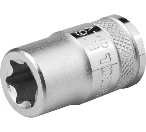 27810-18_z01 Торцовая головка KRAFTOOL INDASTRIE QUALITAT хромосатинированная 1/2, E 18 Cr-V