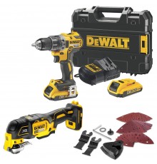 Дрель аккумуляторная DeWalt DCD 791 D2+ Мультитул DeWalt DCS 356N