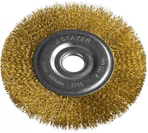 35122-150 Щетка дисковая для УШМ STAYER PROFESSIONAL 0,3мм 150мм*22мм